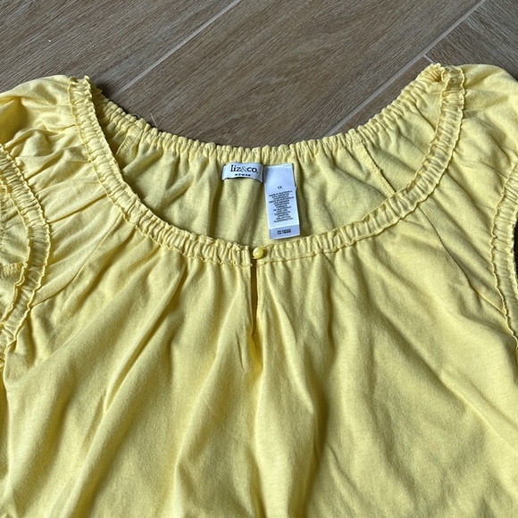 + LIZ & CO. + Yellow Tank Top - Picture 3 of 5
